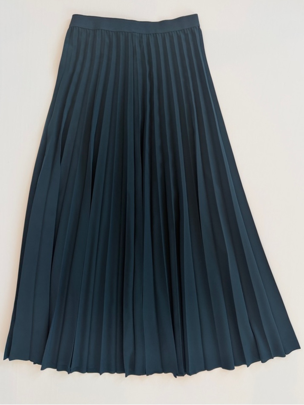 New COS Pleated Maxi Skirt in Deep Teal